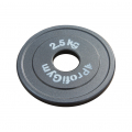 Диск стальной «PROFIGYM-Powerlifting», 0,25-2,5  кг, (d=51мм),серый Powergym